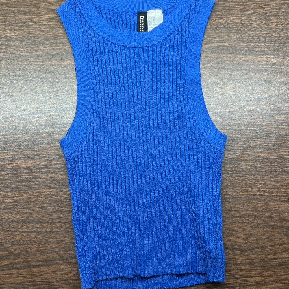 Royal blue crop tank